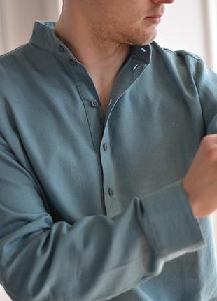Мужская рубашка из 100% льна