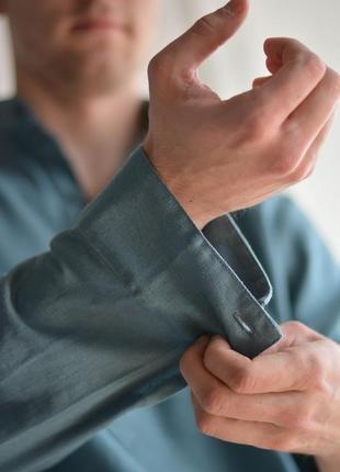 Мужская рубашка из 100% льна