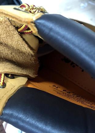 🔥timberland brown🔥чоловічі шкіряні коричневі демісезонні черевики тімберленд.7 фото