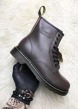 🌹dr. martens 1460 brown🌹жіночі черевики мартінс, ботинки женские доктор мартинс демисезонные