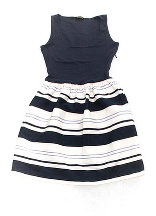 Льняное платье в полоску massimo dutti