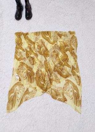 Легкий летний шарф желто горчичный платок платок платок платок