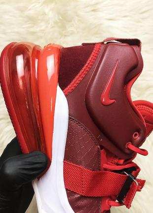 Новинка nike air force 270 red. мужские красные демисезонные кроссовки найк эир.6 фото