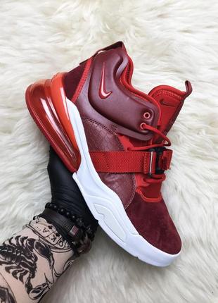 Новинка nike air force 270 red. мужские красные демисезонные кроссовки найк эир.2 фото