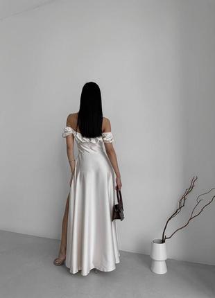 Невероятное сатиновое платье2 фото