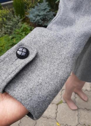 Крутое шерстяное пальто от topshop в стиле милитари2 фото