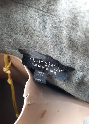 Крутое шерстяное пальто от topshop в стиле милитари5 фото