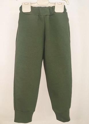 Детские брюки цвета хаки, размер 86-92