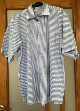 Рубашка, рубашка с коротким рукавом размер ворота 44