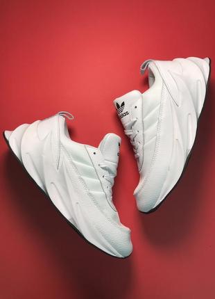 Белые мужские кроссовки adidas sharks white3 фото