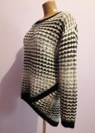 Теплый удлиненный свитер от select. размер 42 - 46.4 фото