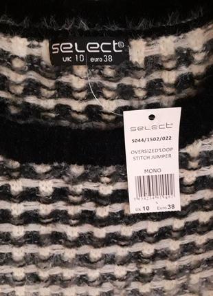 Теплый удлиненный свитер от select. размер 42 - 46.6 фото