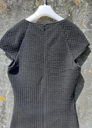 Платье резинка из плотной ткани черная mango9 фото