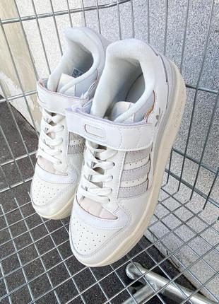 Женские кроссовки adidas forum 84 low cream white 36-37-38-39-40-418 фото