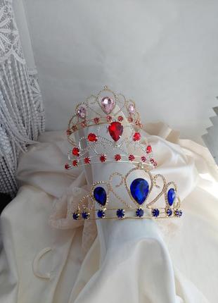 Диадема корона для девочки на голову на торт4 фото