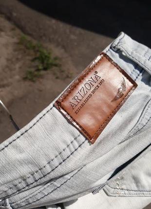 Жіночі джинси arizona established since 1973 білі rock n roll8 фото