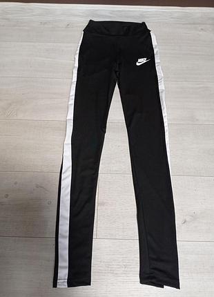 Лосины демисезонные для девочки подростка найк 14-18 лет черные
