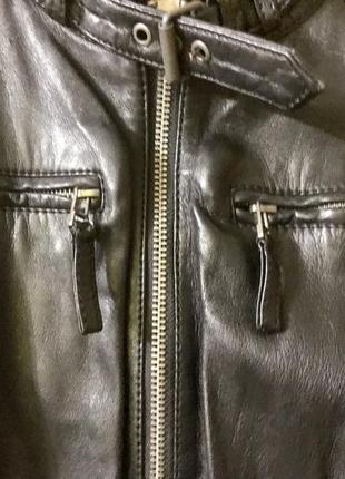 Кожаная куртка косуха 100% sheep leather 4