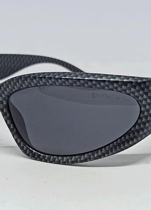 Окуляри брендові  унісекс сонцезахисні модні футуристичні чорно сірі під шкіру змеї