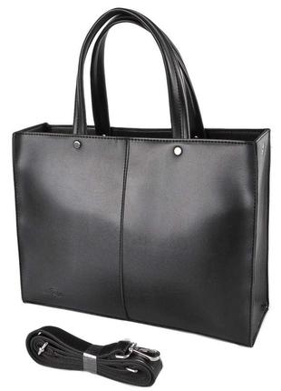 Красивая женская сумка классическая кожзам 775 черная