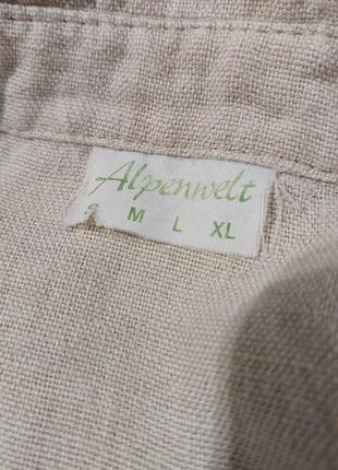 Винтажная австрийская рубашка с вышивкой alpenwelt9 фото