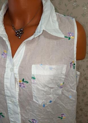 Блуза воздушная тоненькая коттон6 фото