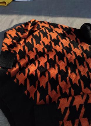 Шикарный свитер в гусиную лапку3 фото