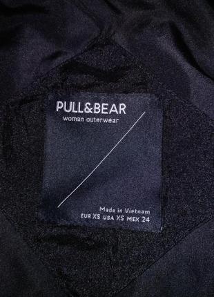 Женская черная куртка ветровка pull &amp; bear5 фото