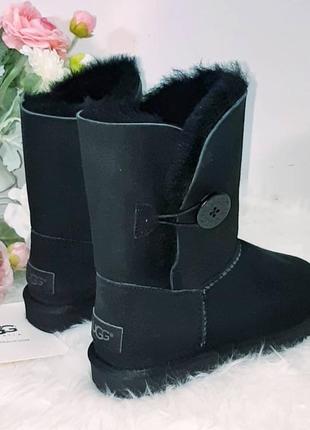 Угги женские ugg bailey button ii с пуговицей черные. ugg australia . 1016226 blk6 фото