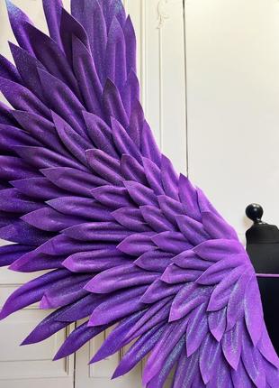 Великі фіолетові крила ангела для фотосесії/фотозона2 фото