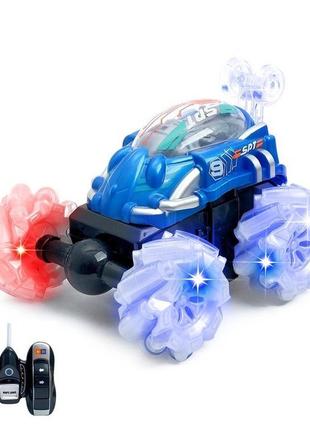 Трюкова машинка на радіокеруванні (роликові колеса) синя  арт. 999 g-23 cs топ3 фото