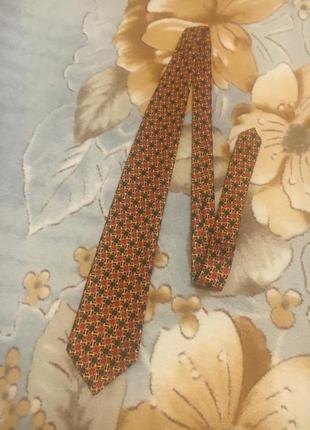 Винтаж  jaeger  england стильный шелковый шелк галстук принт8 фото
