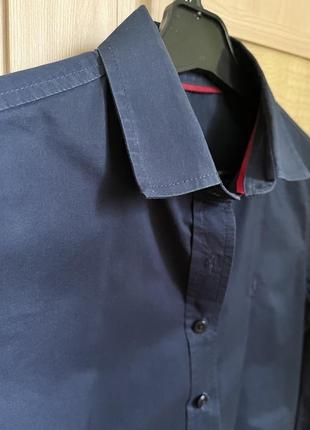 Оodji синяя классическая блуза