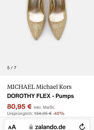 Новые туфли michael kors, р. 8,5 см3 фото