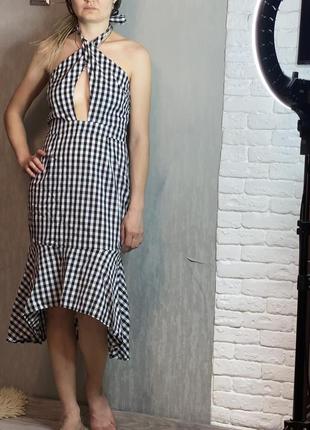 Асимметричное платье с шикарным декольте missguided, m1 фото