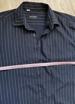 Рубашка gino di milano синего цвета