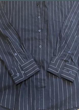 Рубашка gino di milano синего цвета