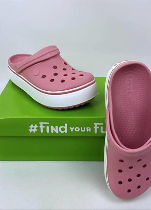 Уцінка жіночі крокси сабо crocband platform blossom