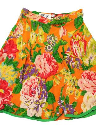 Genny премиум шелковая юбка цветочный принт /8207/2 фото
