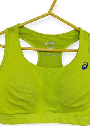 Спортивный бюстгальтер asics racerback bra top neon lime