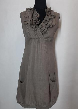 Сукня 100 % льон на літо італія плаття сарафан1 фото