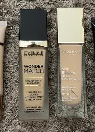 Тональна основа, тональний крем eveline, clarins, bless, bellaoggi