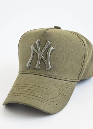 Стильна жіноча бейсболка хакі кепка ny українського бренду kent&aver