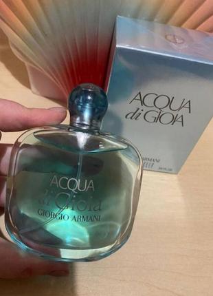 Парфюмированная вода giorgio armani acqua di gioia армани аква ди джоя 100 мл1 фото