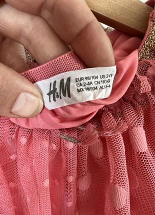 Юбка для девочки 2-4р юбка h&amp;m в горох из фатина розовая юбка3 фото