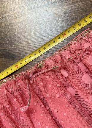 Юбка для девочки 2-4р юбка h&amp;m в горох из фатина розовая юбка4 фото