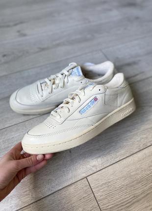 Шкіряні кросівки оригінал reebok classic club c 85 vintage gx3680🤍