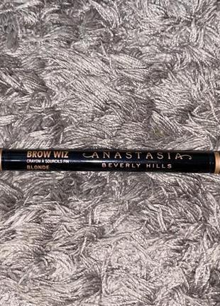 Автоматический карандаш для бровей anasia beverly hills brow wiz блонд, blonde оригинал