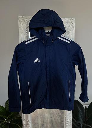 Вітрівка дощовик для хлопця 140 синя куртка adidas дощовик