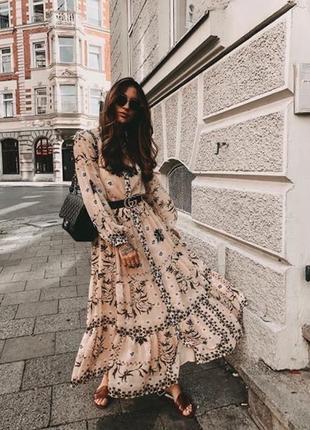 Шифоновое платье макси